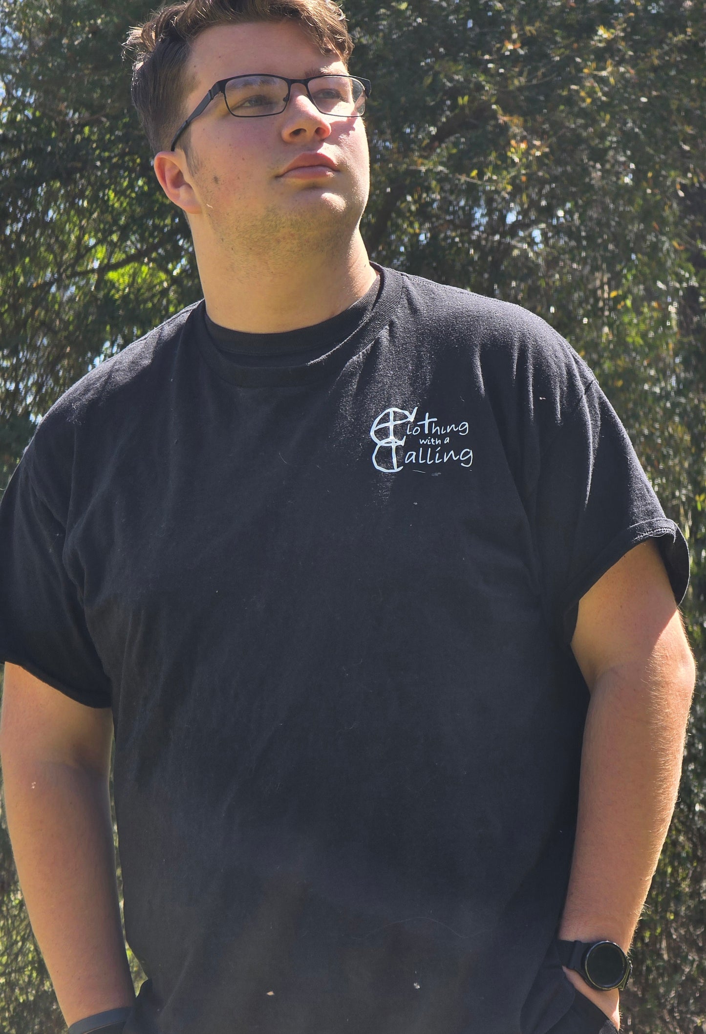 Clothing with a Calling front logo only