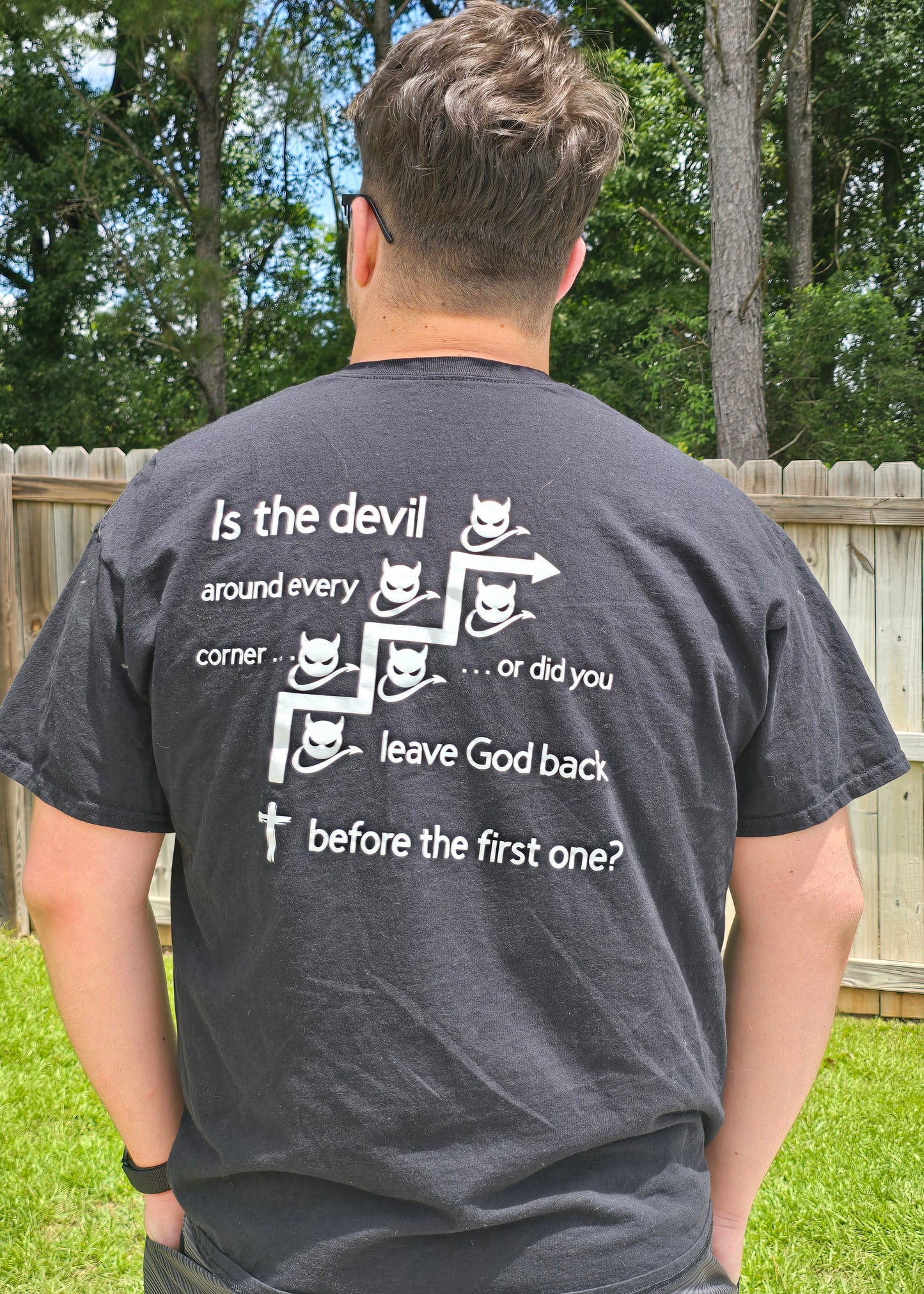 Devil around every corner design